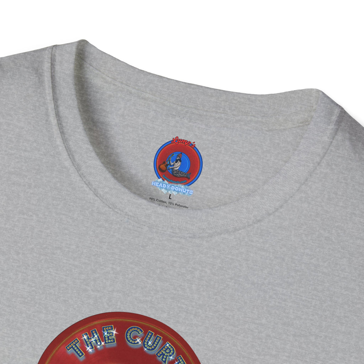 Classic Donut Tee - Unisex Soft-Style - "The Donut With" - series 1.0  - variant 2 - red donut