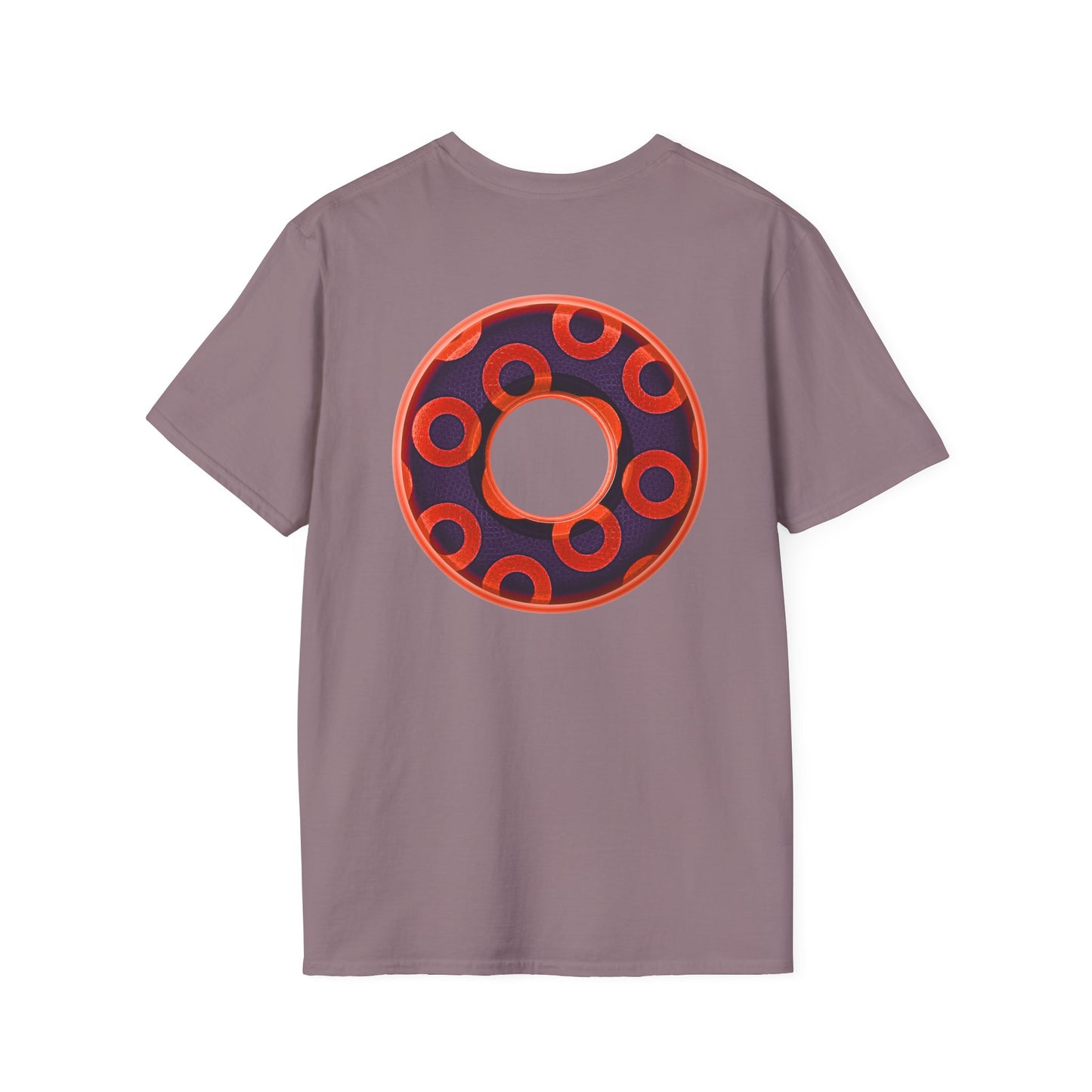 Plain Donuts/Unisex Soft-Style - "Plain Rustic Paradoxical Donuts" - red/midnight blue donuts
