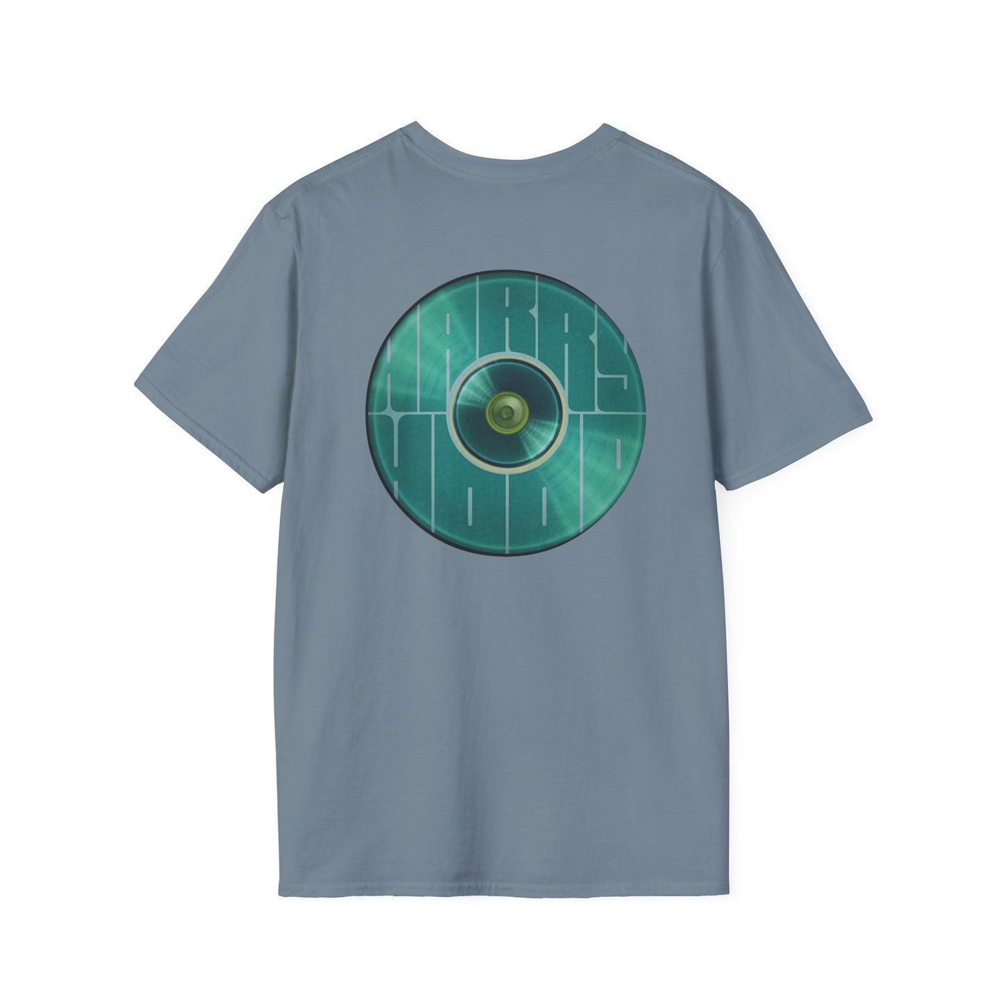 Classic Donut Tee - Unisex Soft-Style - "Harry's Hoodlum Donut" - series 1.0  - variant 3 - green donut(s)