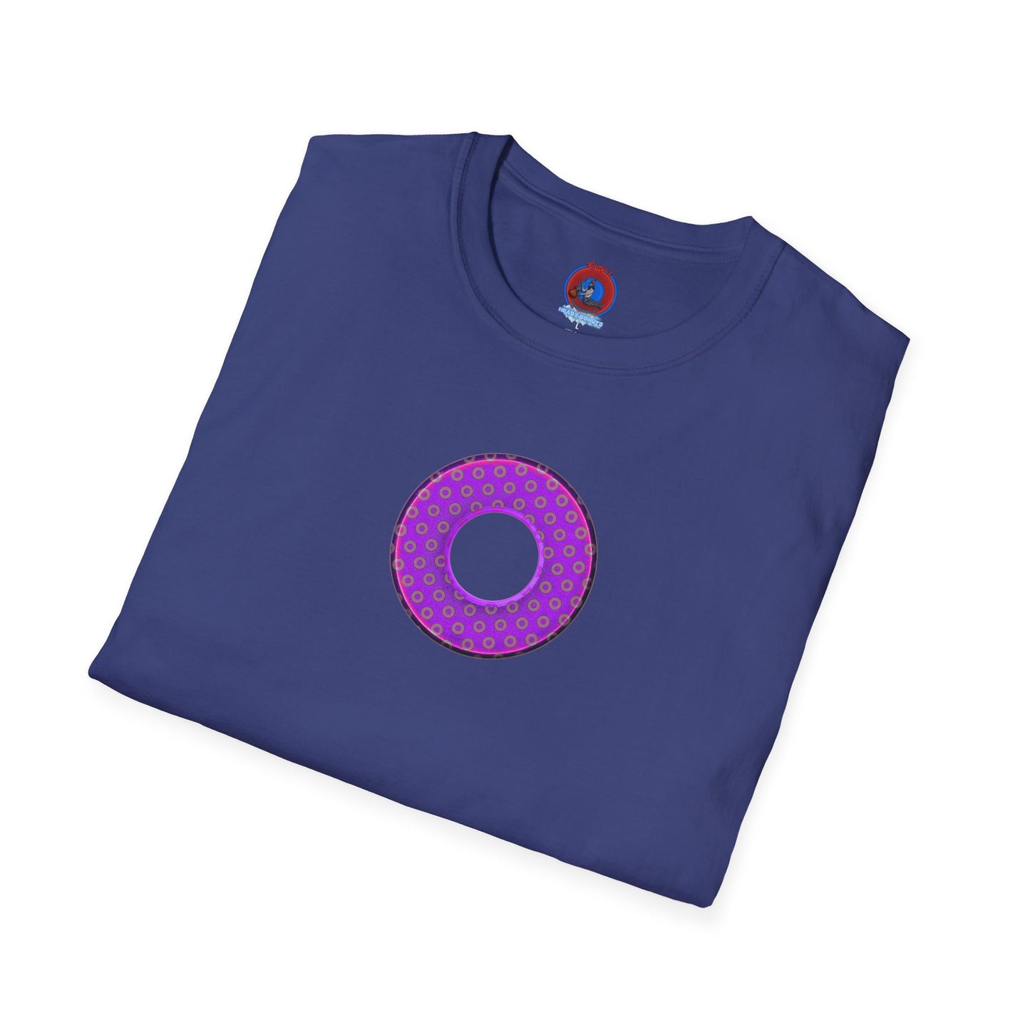 Plain Donuts/Unisex Soft-Style - "Plain Electric Paradoxical Donuts" - purple/mauve donuts