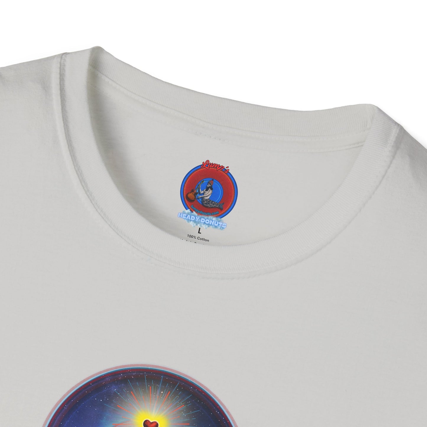 Classic Donut Tee - Unisex Soft-Style - "The Moring Donut' - vivid surreal donut