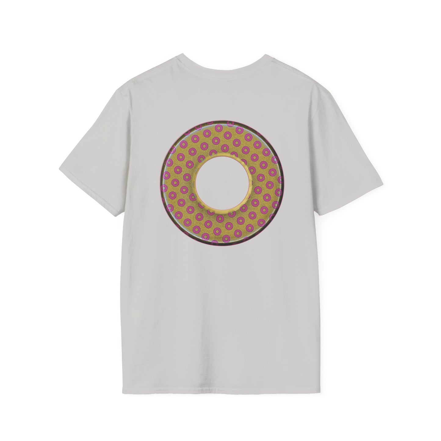 Plain Donuts/Unisex Soft-Style - "Plain Electric Paradoxical Donuts" - gold/pink donuts