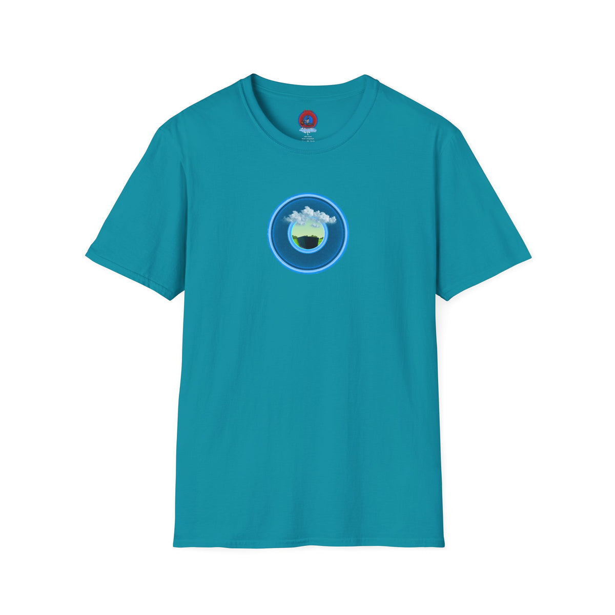 Classic Donut Tee - Unisex Soft-Style - "Got Rhombus?" - series 1.0  - variant 1 - blue/blue donut