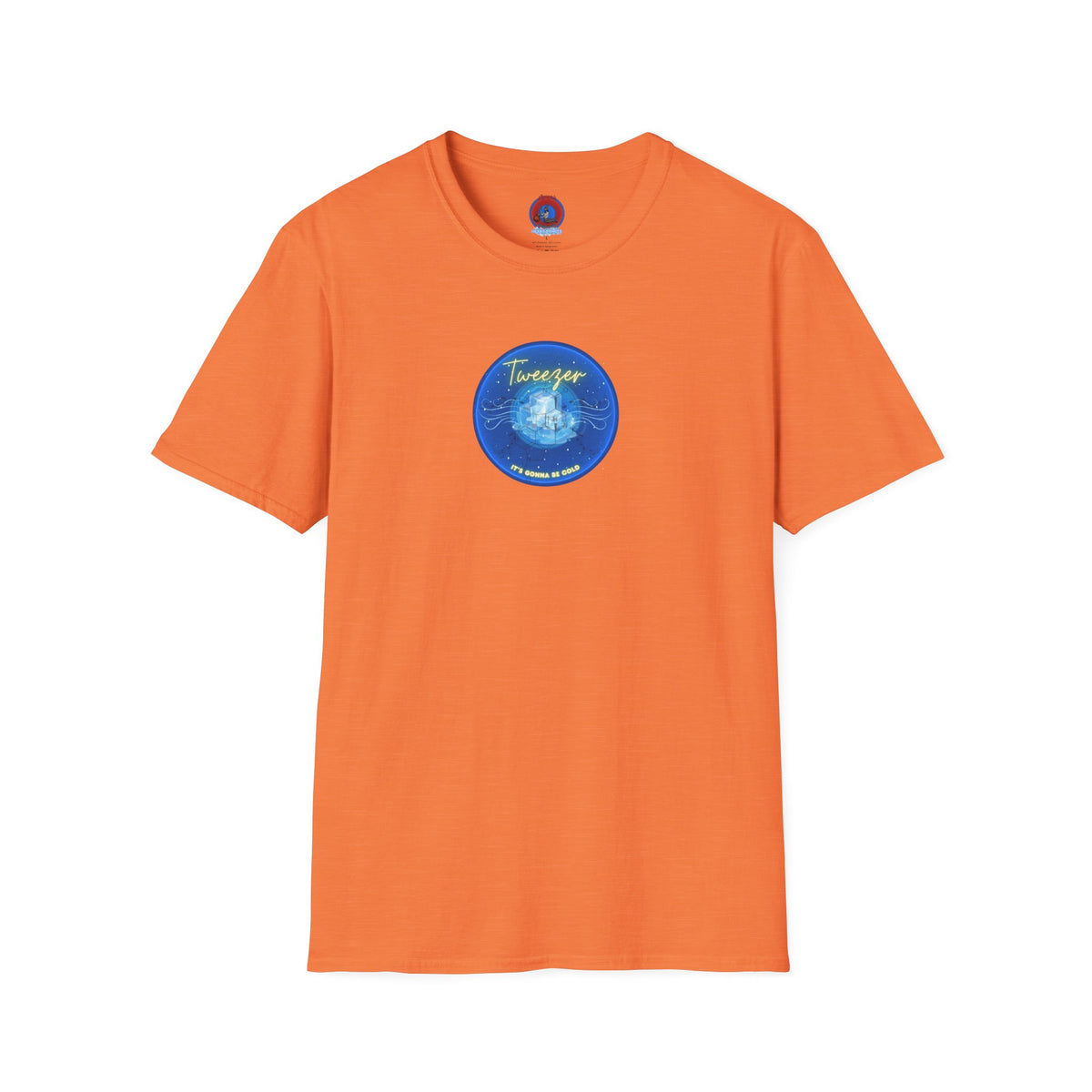 Classic Donut Tee - Unisex Soft-Style - "The Donut Reprised" - vivid blue donut