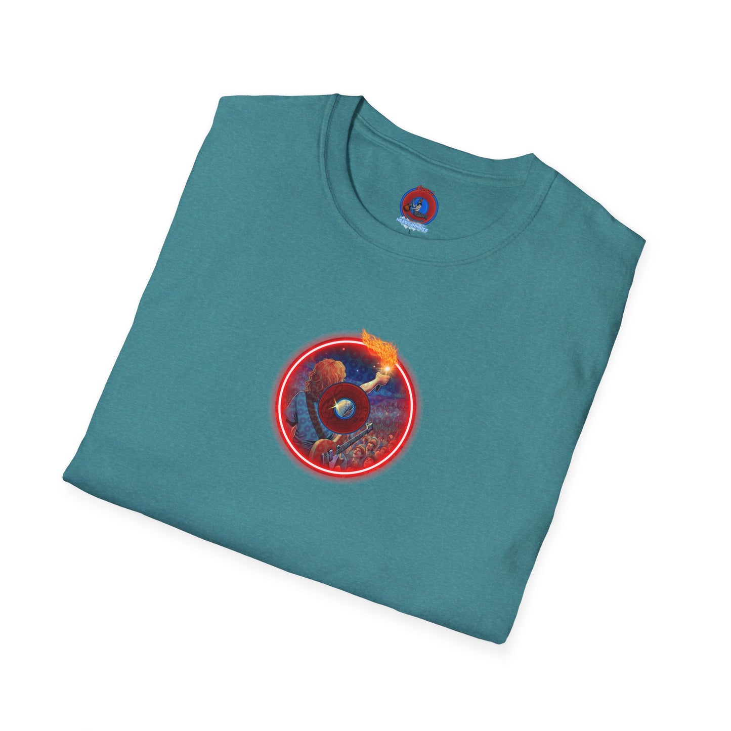 Classic Donut Tee - Unisex Soft-Style - "Torchbearer's Donut " - red donut