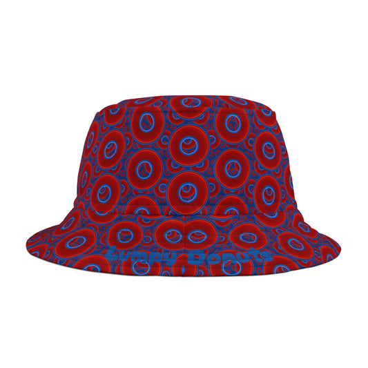 Phishermen's Cap - "Donut Universe" - red vivid donuts