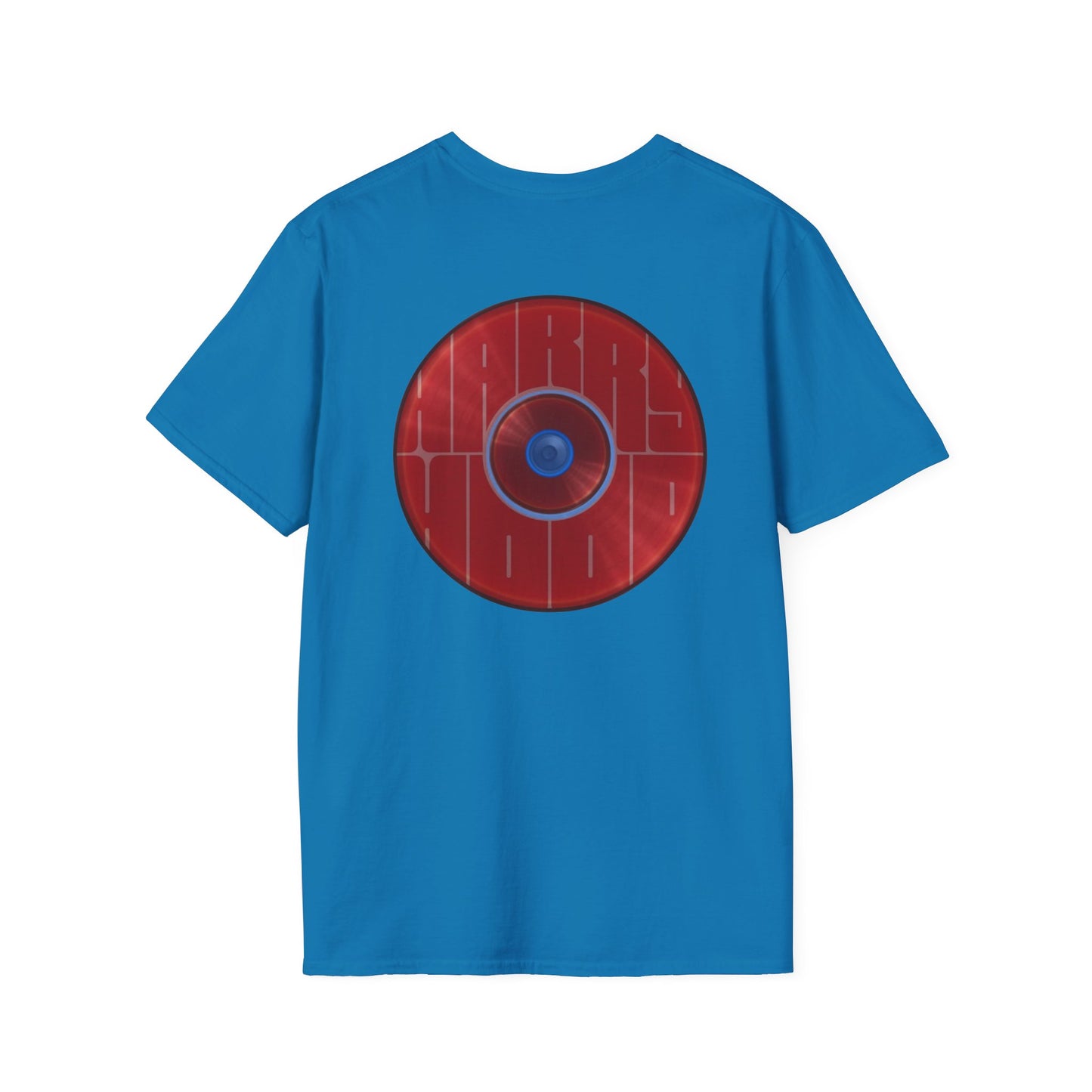 Classic Donut Tee - Unisex Soft-Style - "Harry's Hoodlum Donut" - series 1.0  - variant 2 - lights off/red donut(s)