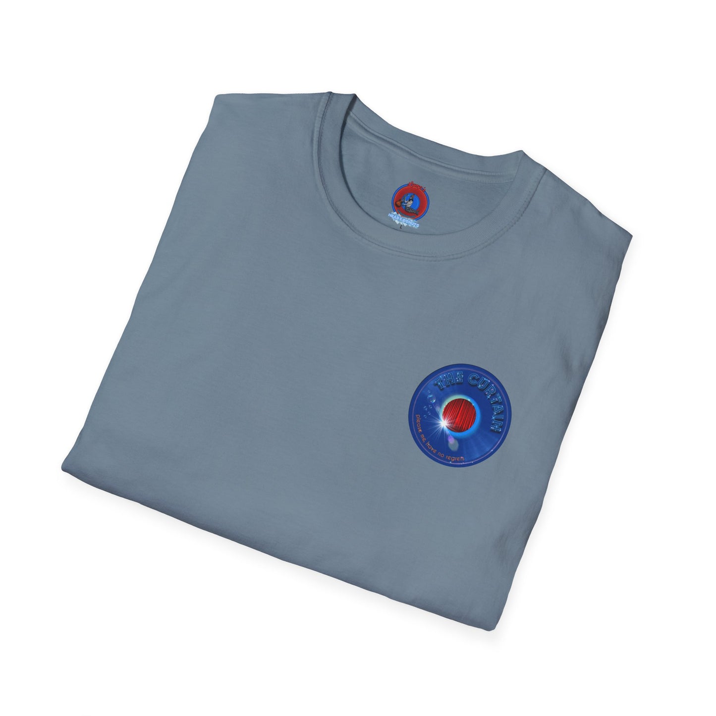 Classic Donut Tee - Unisex Soft-Style - "The Donut Without" - series 1.0  - variant 1 - blue donut