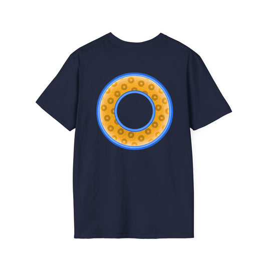 Plain Donuts/Unisex Soft-Style - "Plain Wide Mouthed Paradoxical Donuts" - yellow/light blue donuts