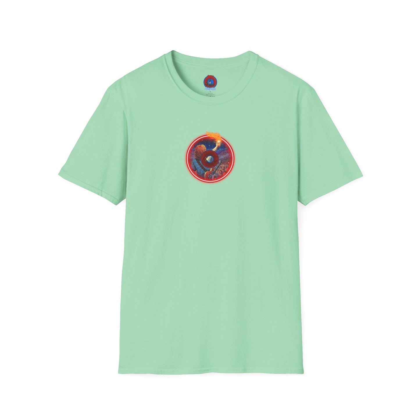 Classic Donut Tee - Unisex Soft-Style - "Torchbearer's Donut " - red donut