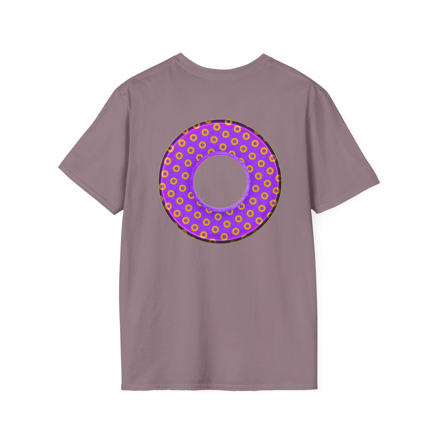 Plain Donuts/Unisex Soft-Style - "Plain Electric Paradoxical Donuts" - bright purple/magenta donuts