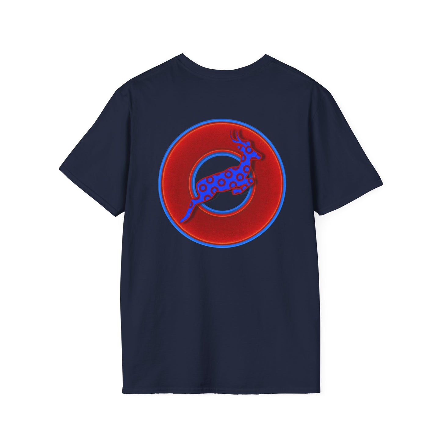Classic Donut Tee - Unisex Soft-Style - "Out of Control Donut" - vivid red donut - variant 1