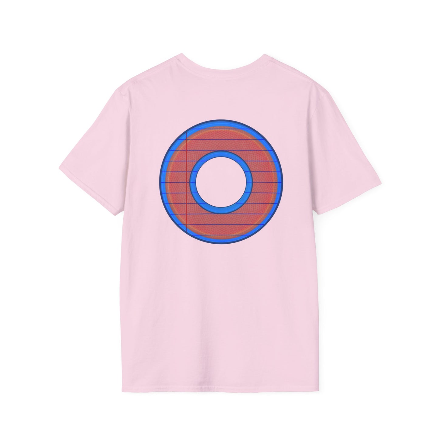 Classic Donut Tee - Unisex Soft-Style - "That's 1 Tasty Donut" - series 1.0  - variant 3 - red donut w/donut hole