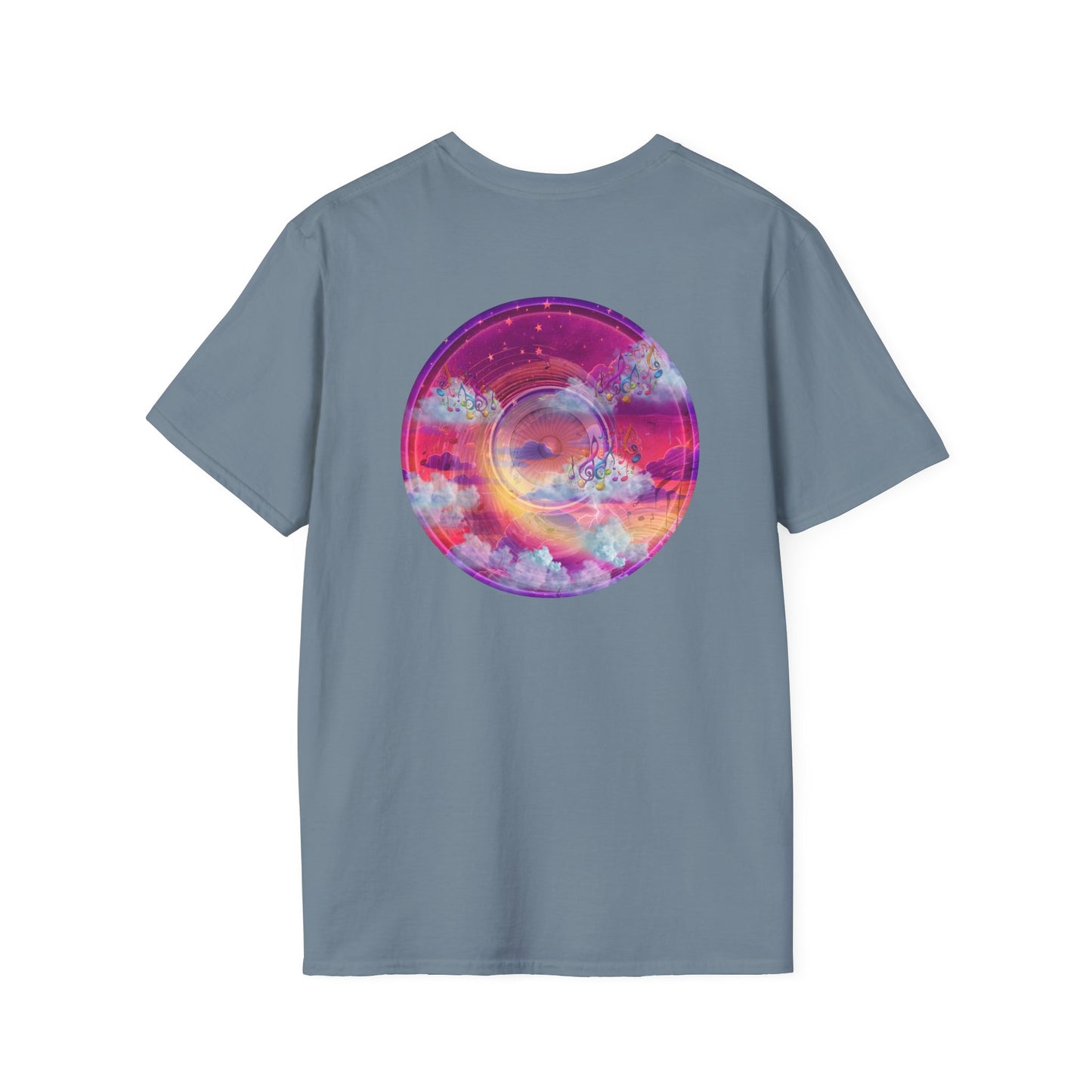 Classic Donut Tee - Unisex Soft-Style - "Conjurers of Donuts" - series 1.0  - magenta/purple donut