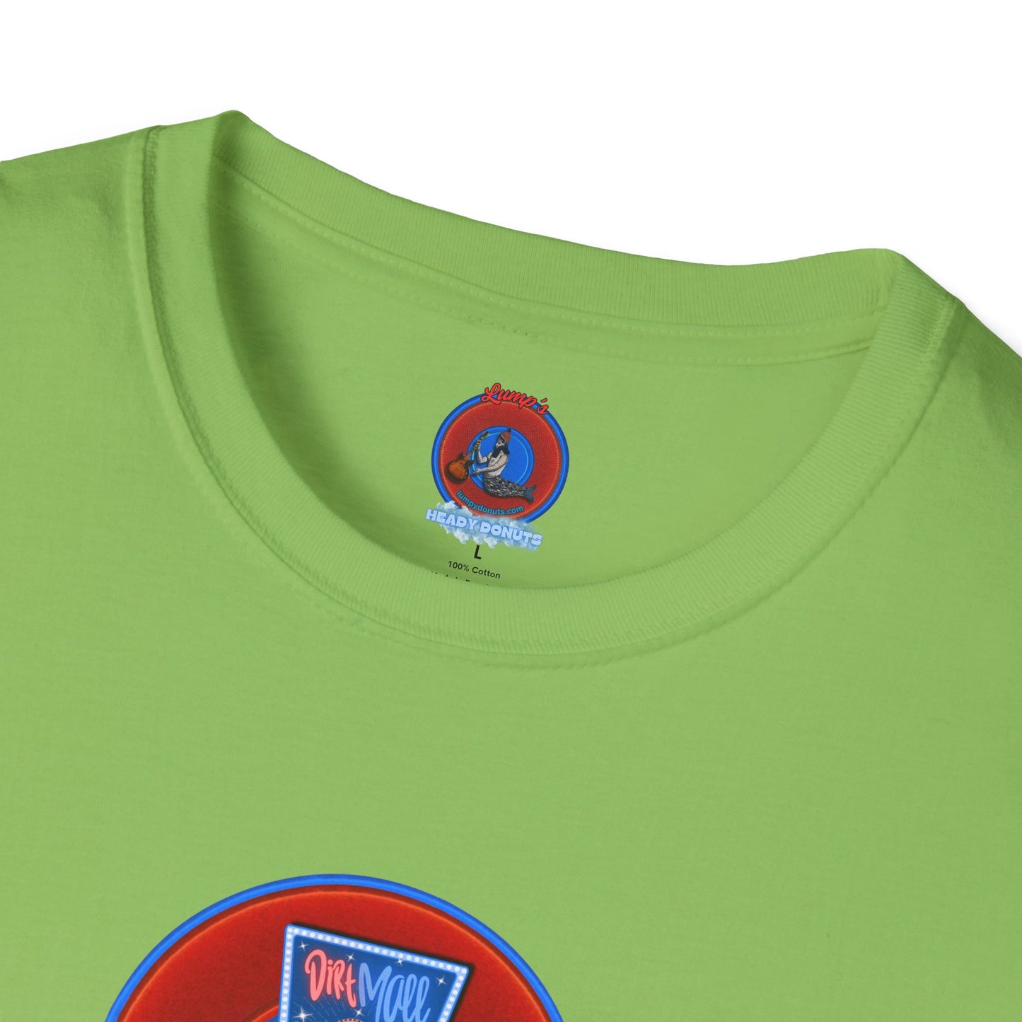 Classic Donut Tee - Unisex Soft-Style - "3rd Nipple Donut Tee" - vivid red dirt mall donut