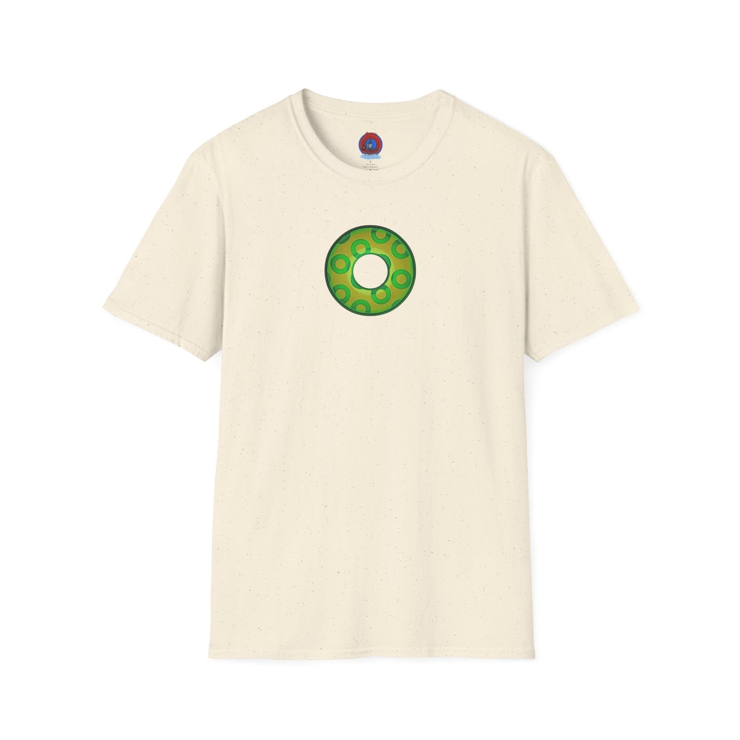 Plain Donuts/Unisex Soft-Style - "Plain Rustic Paradoxical Donuts" - gold/light green donuts