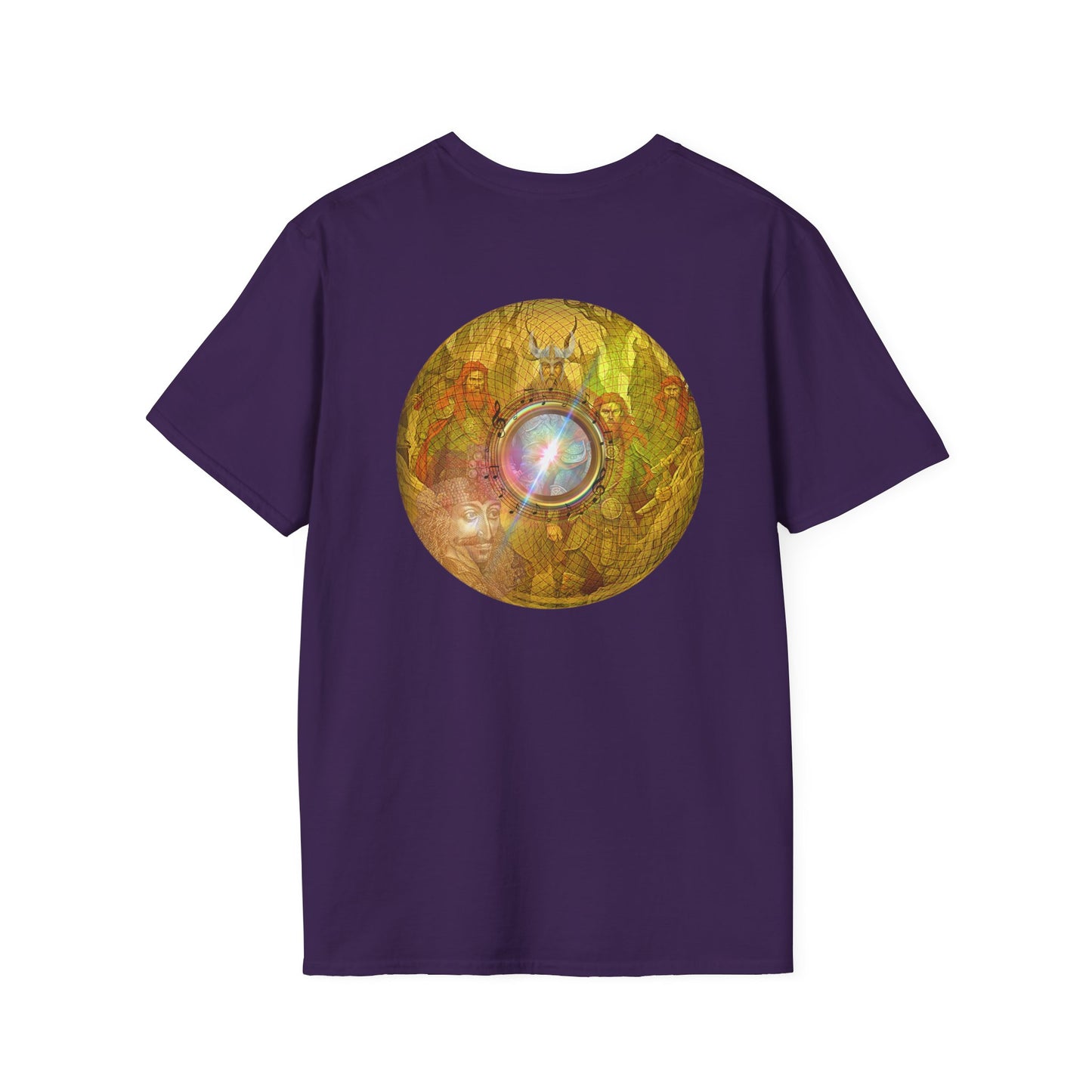 Classic Donut Tee - Unisex Soft-Style - "Vlad's Royal Donut Stash" - golden symmetrical donut