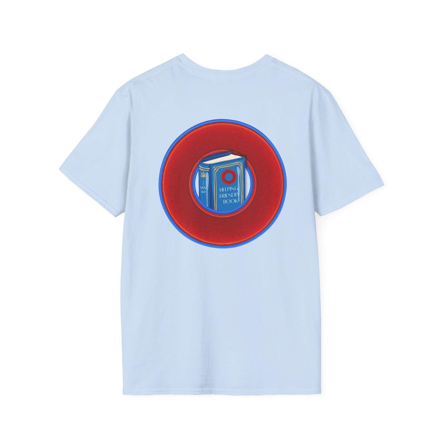Classic Donut Tee - Unisex Soft-Style - "Helping Phriendly Donut Tee" - vivid red donut - variant 1