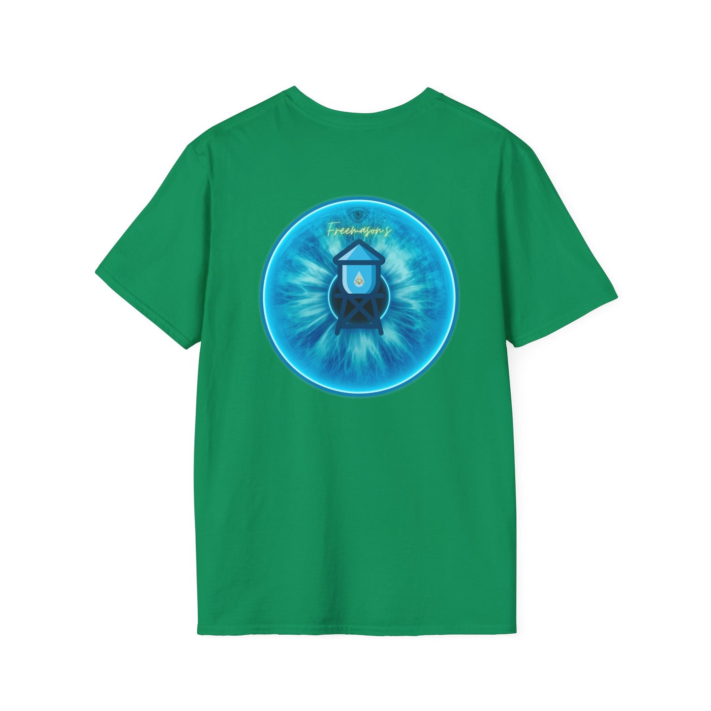 Classic Donut Tee - Unisex Soft-Style - "The Peering Donut of Opacity" - light blue idonut - variant 1