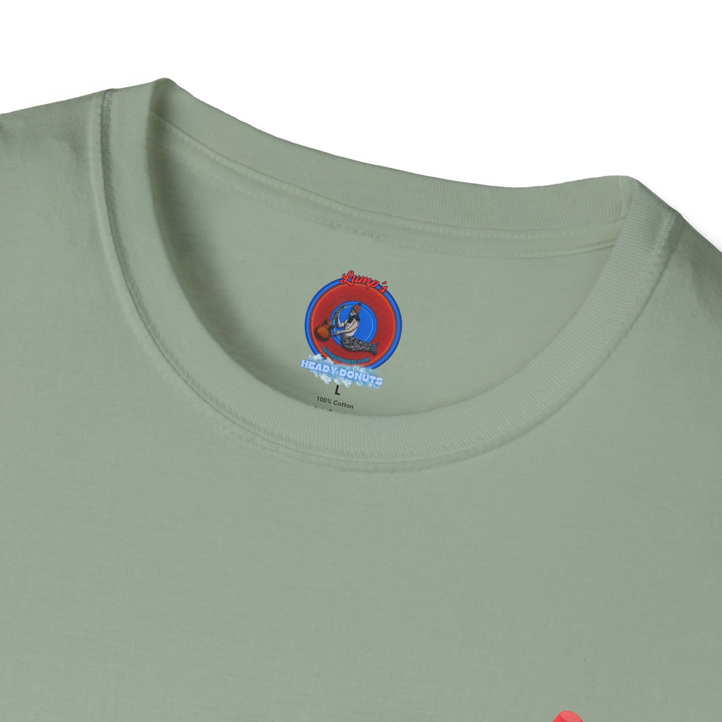 Classic Donut Tee - Unisex Soft-Style - "Blow this Popsicle Stand" - red/blue/cream - bomb pop