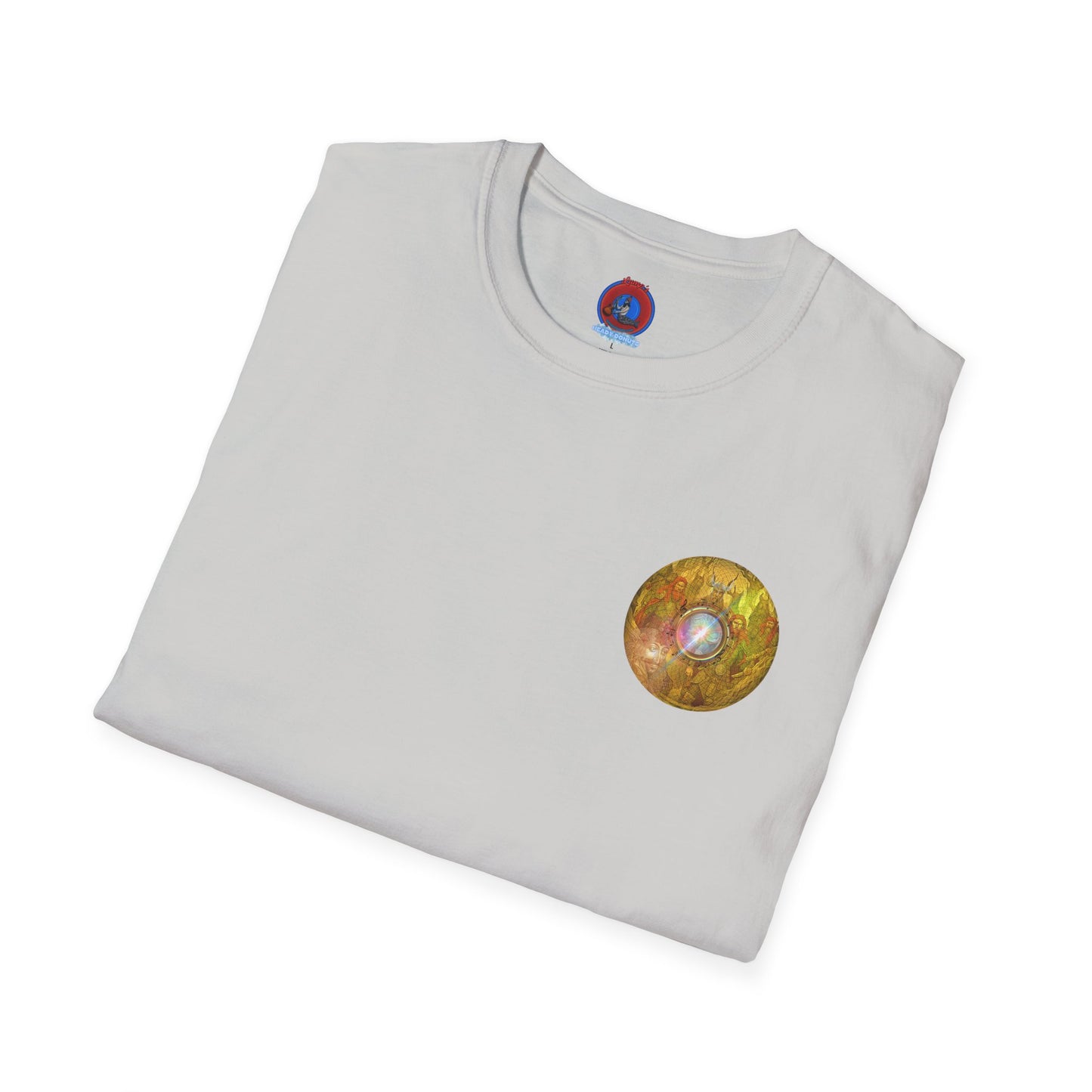Classic Donut Tee - Unisex Soft-Style - "Vlad's Royal Donut Stash" - golden symmetrical donut
