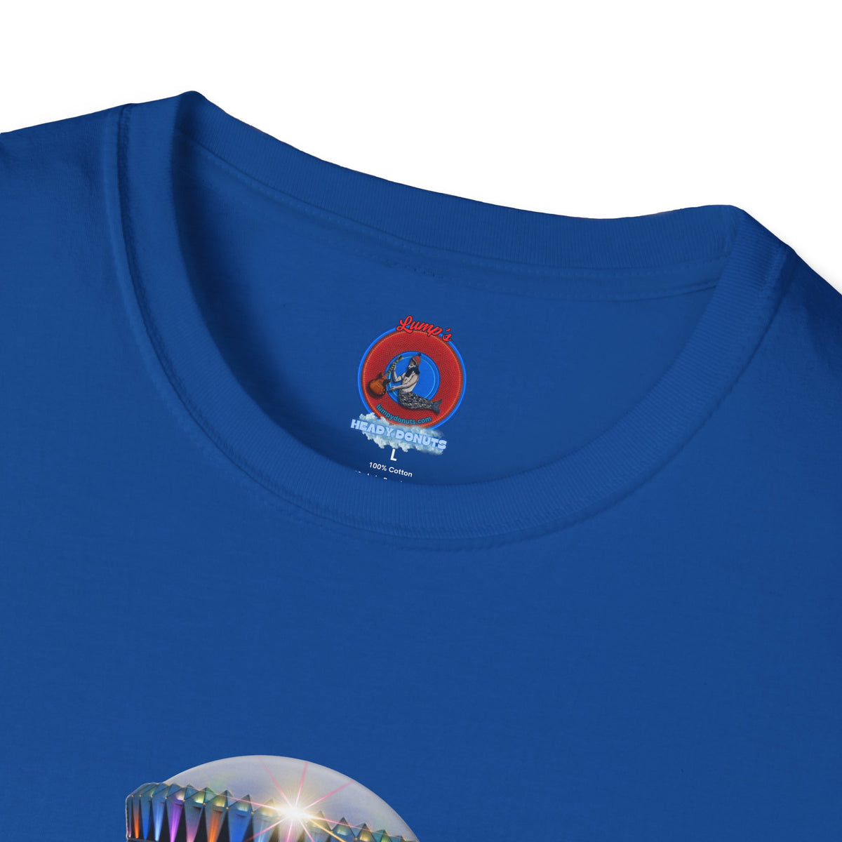 Classic Donut Tee - Unisex Soft-Style - "Donuts now Served on the Mothership" - series 1.0  - variant 6  - tractor-beamed donut