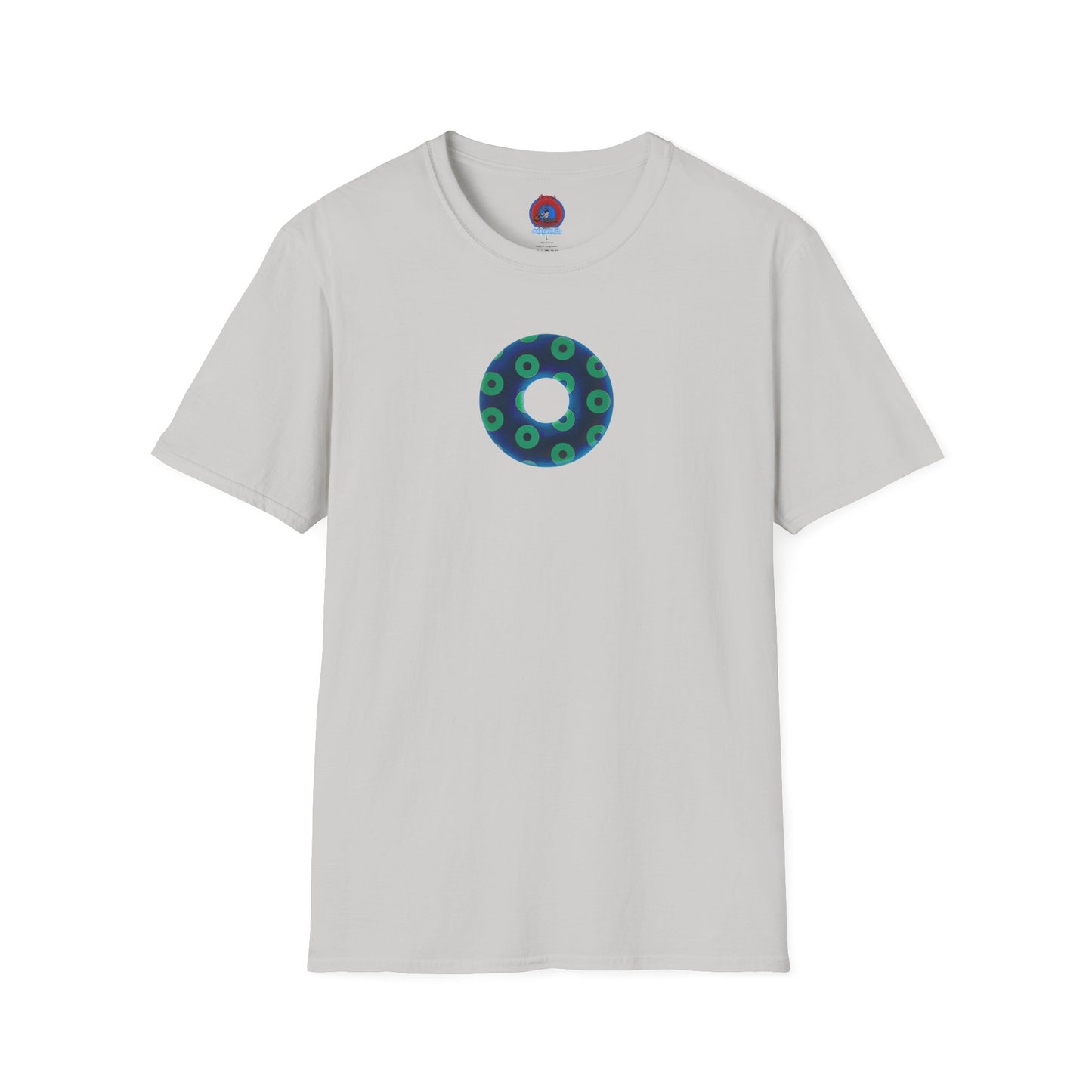 Plain Donuts/Unisex Soft-Style - "Plain Blimpy Paradoxical Donuts" - dark blue/jade green donuts