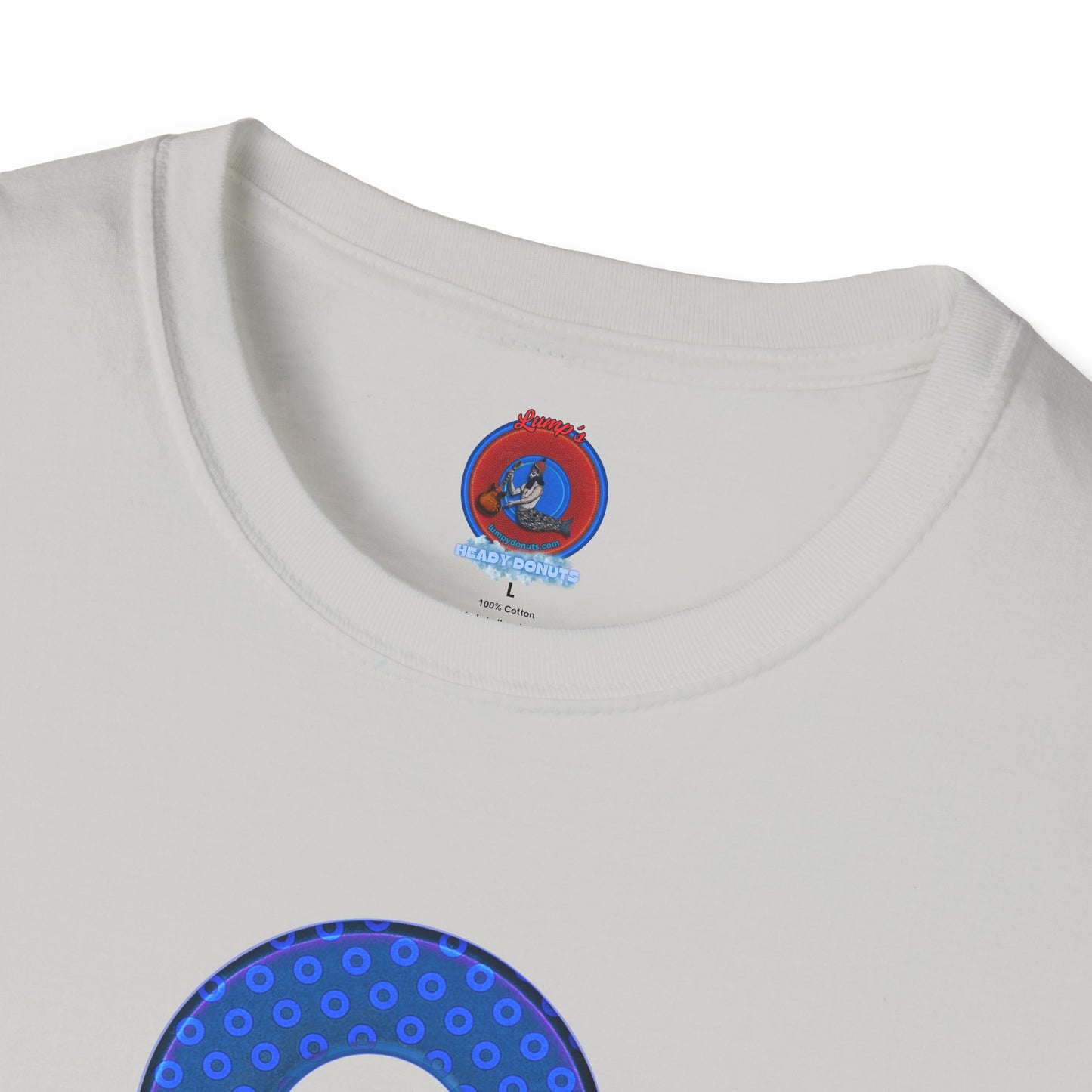Plain Donuts/Unisex Soft-Style - "Plain Electric Paradoxical Donuts" - royal blue/dark blue donuts