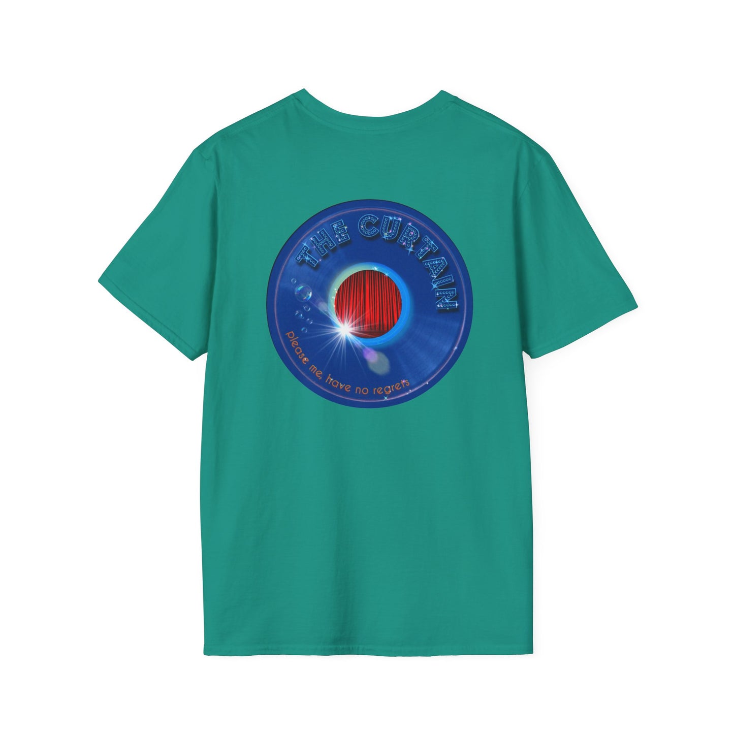 Classic Donut Tee - Unisex Soft-Style - "The Donut Without" - series 1.0  - variant 1 - blue donut