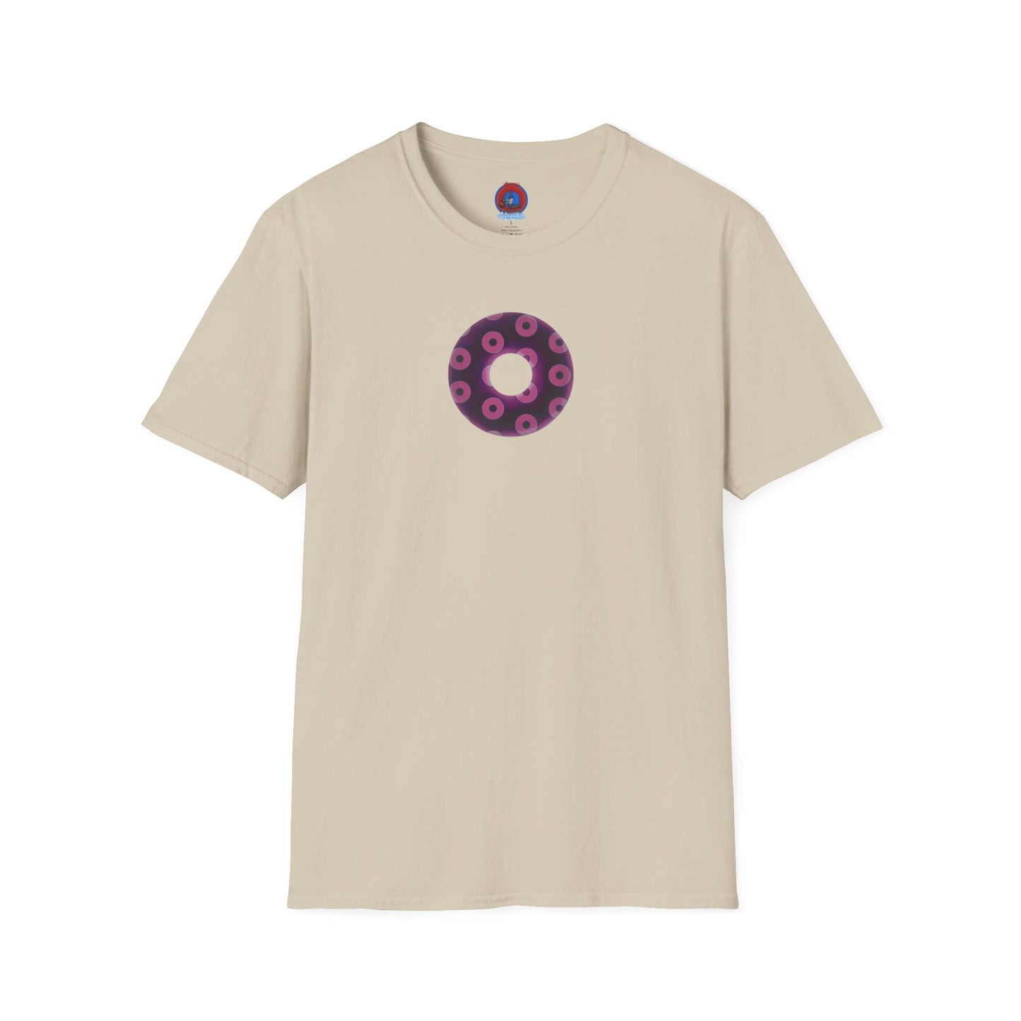 Plain Donuts/Unisex Soft-Style - "Plain Blimpy Paradoxical Donuts" - light magenta/red violet donuts