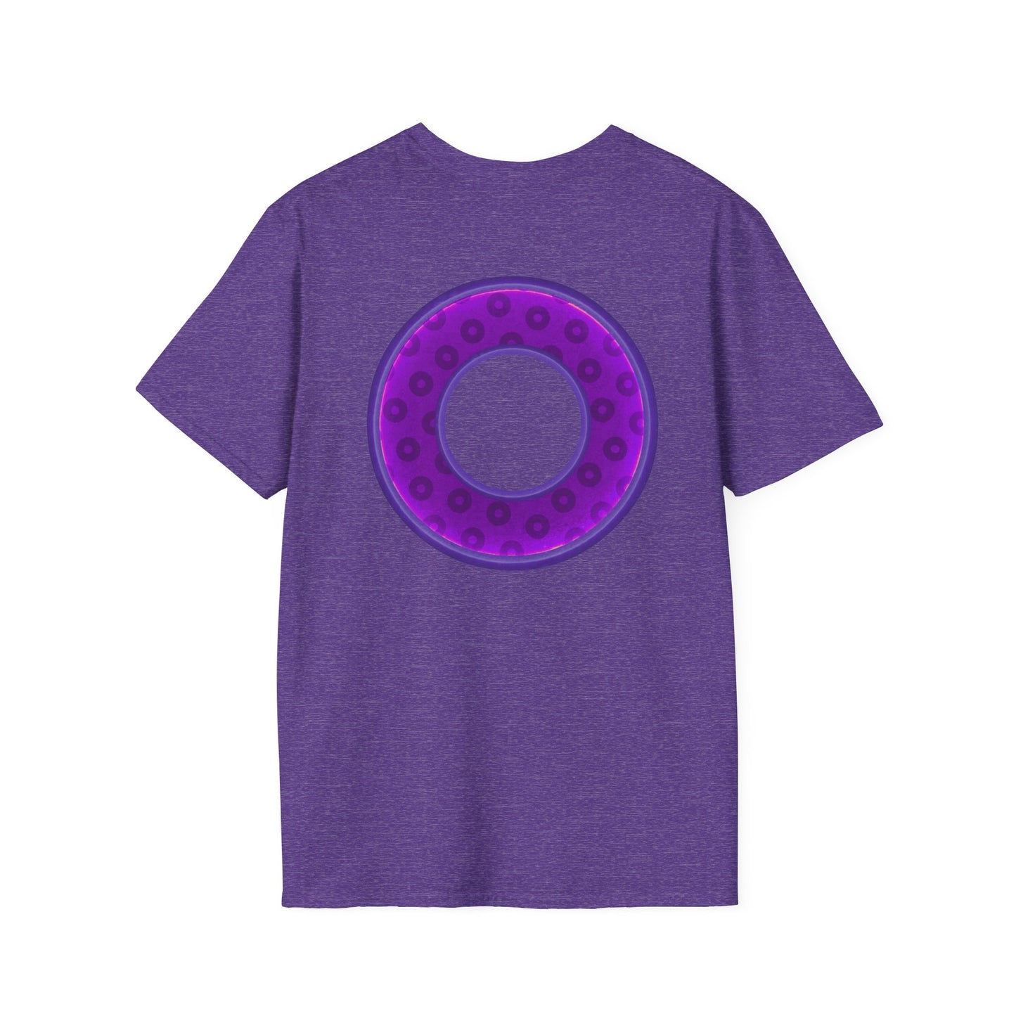 Plain Donuts/Unisex Soft-Style - "Plain Wide Mouthed Paradoxical Donuts" - purple/dark purple donuts