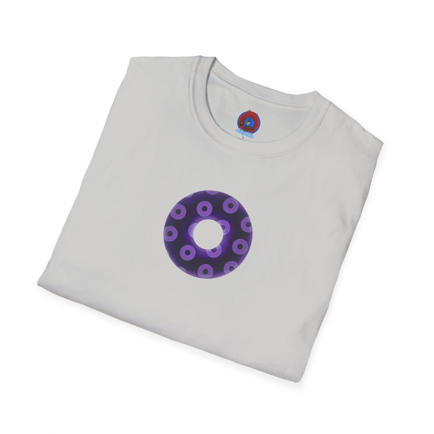 Plain Donuts/Unisex Soft-Style - "Plain Blimpy Paradoxical Donuts" - dark purple/light purple donuts
