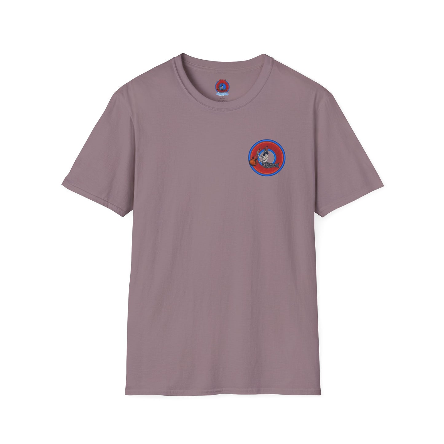 Classic Donut Tee - Unisex Soft-Style - "Doggone Dagon Donut - the Original Fish Head" - series 1.0  - red/blue donut