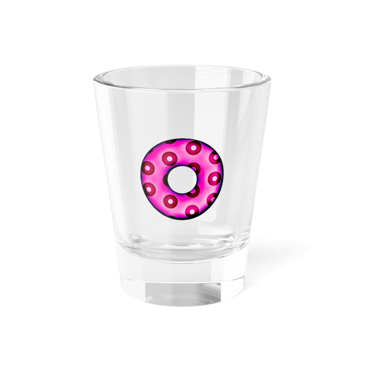 Bad Fishy Too - Blimpy Paradox Donut - hot magenta/red - Shot Glass, 1.5oz