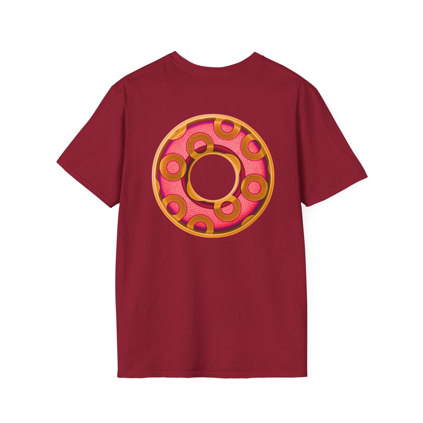 Plain Donuts/Unisex Soft-Style - "Plain Rustic Paradoxical Donuts" - rose/gold donuts