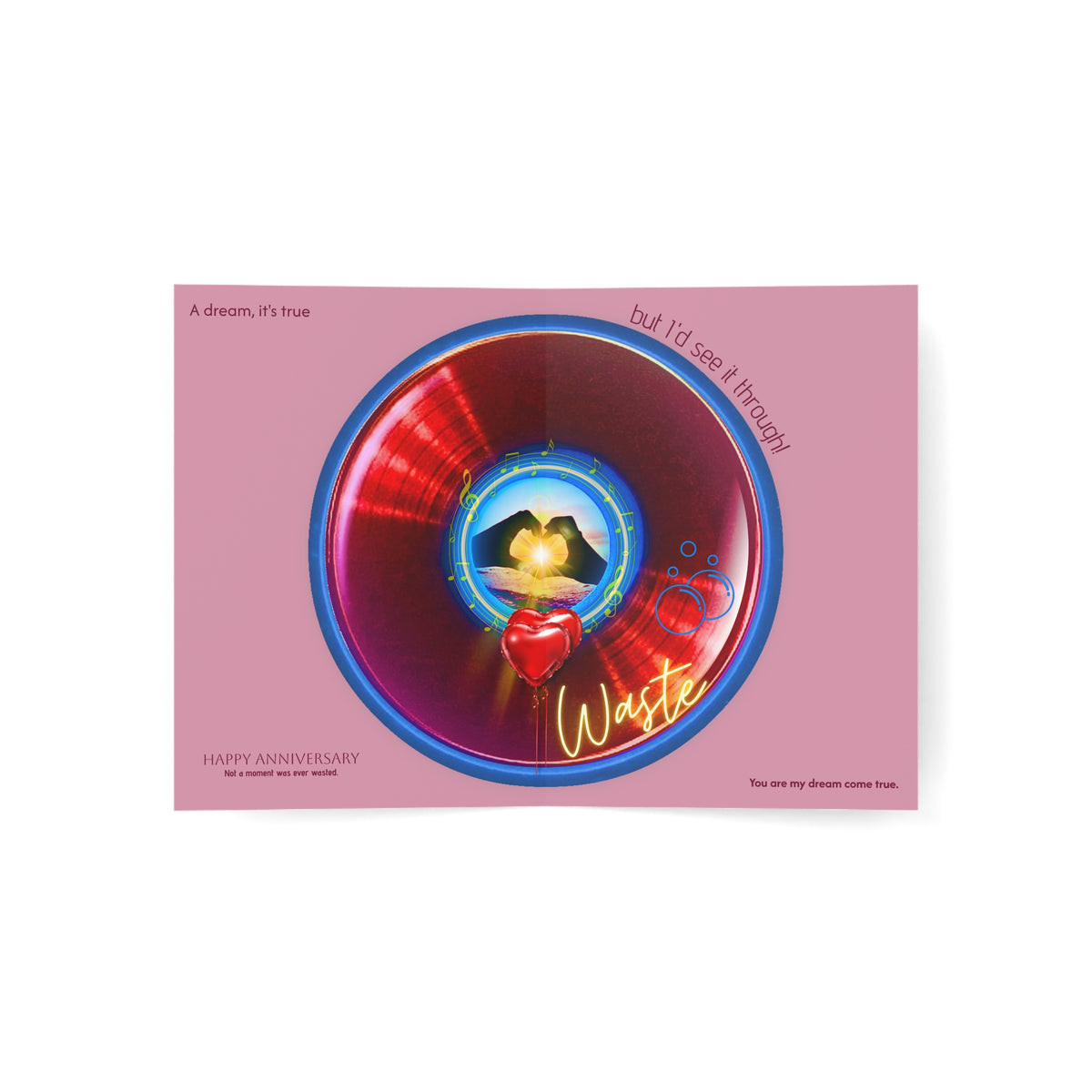 Lumpy Wishes - "Waste of a Perfectly Good Anniversary Card" - phriends/phamily greeting card series