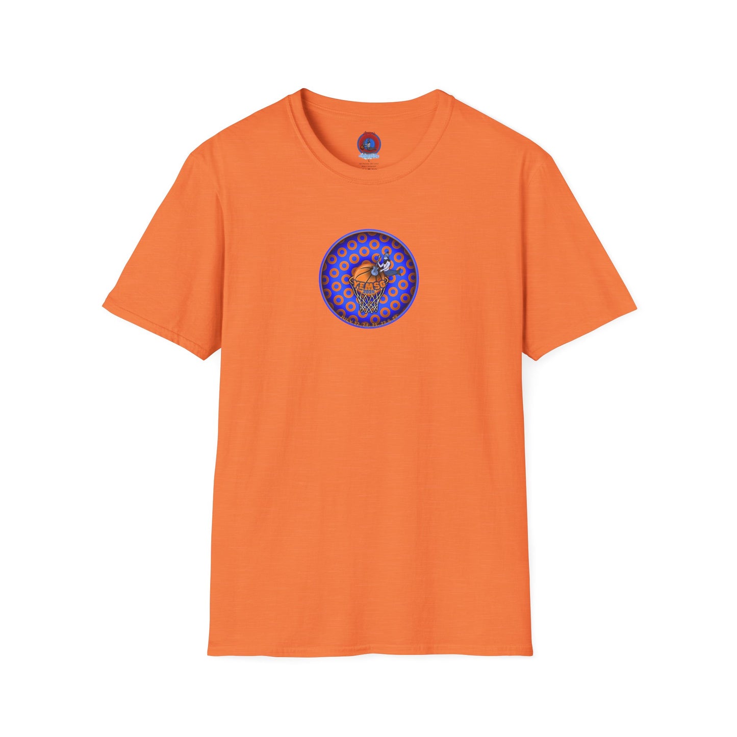 Classic Donut Tee - Unisex Soft-Style - "Diedrich Knickerbocker's Donut" - blue/orange caviar paradox donut - variant 2