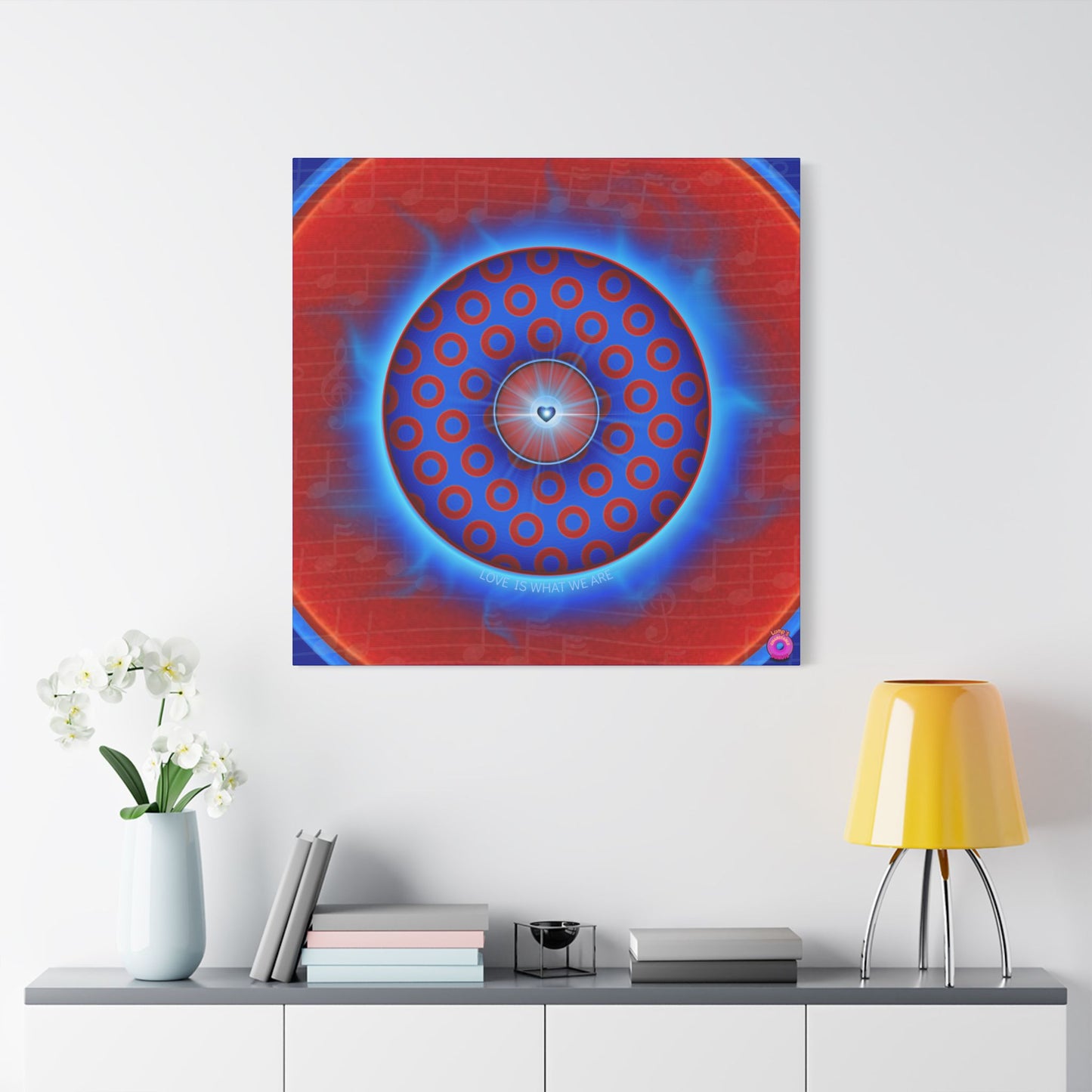 Donuts4charity - Giant Canvas [36" x 36"] - "Donuts of Love" - caviar paradox donut