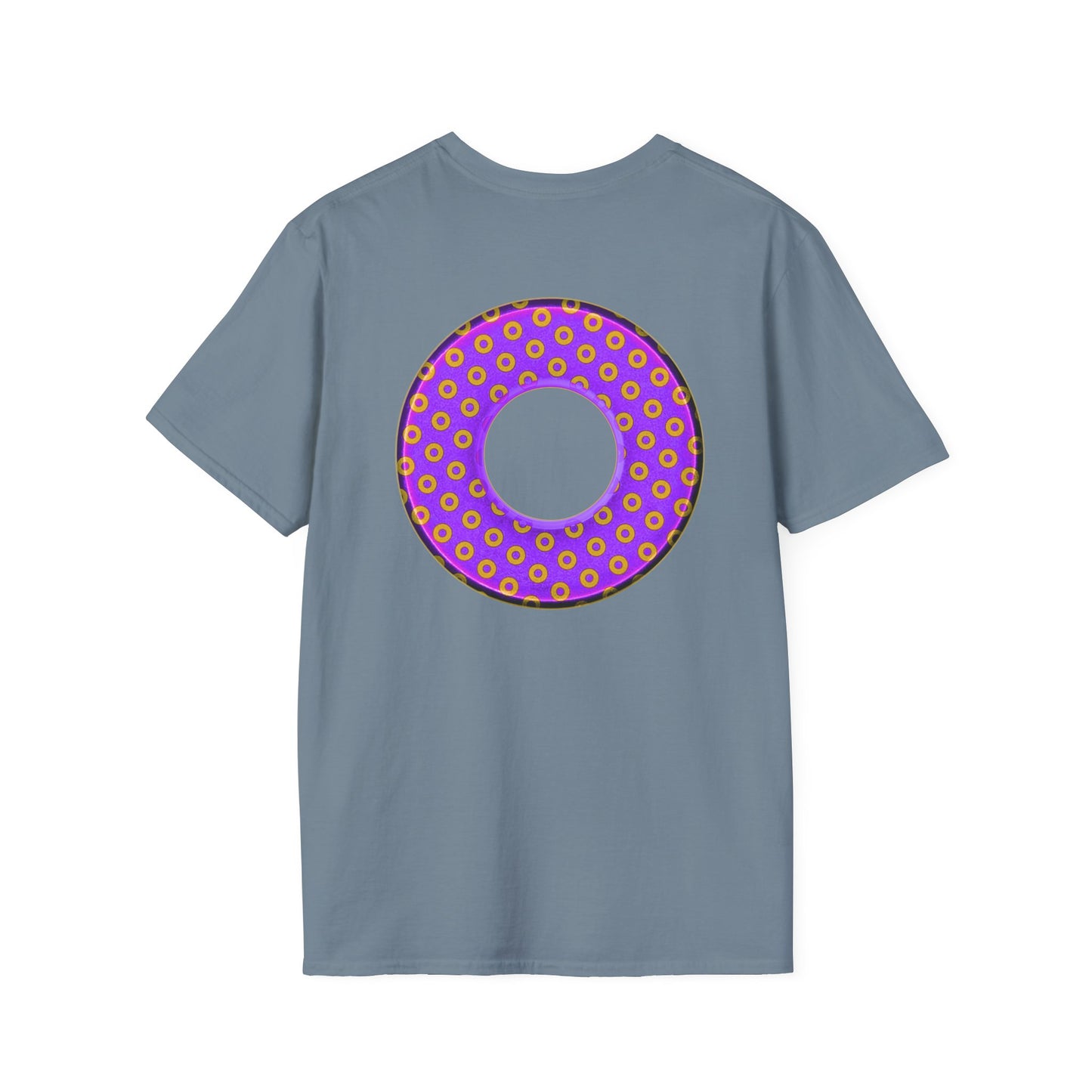 Plain Donuts/Unisex Soft-Style - "Plain Electric Paradoxical Donuts" - bright purple/magenta donuts