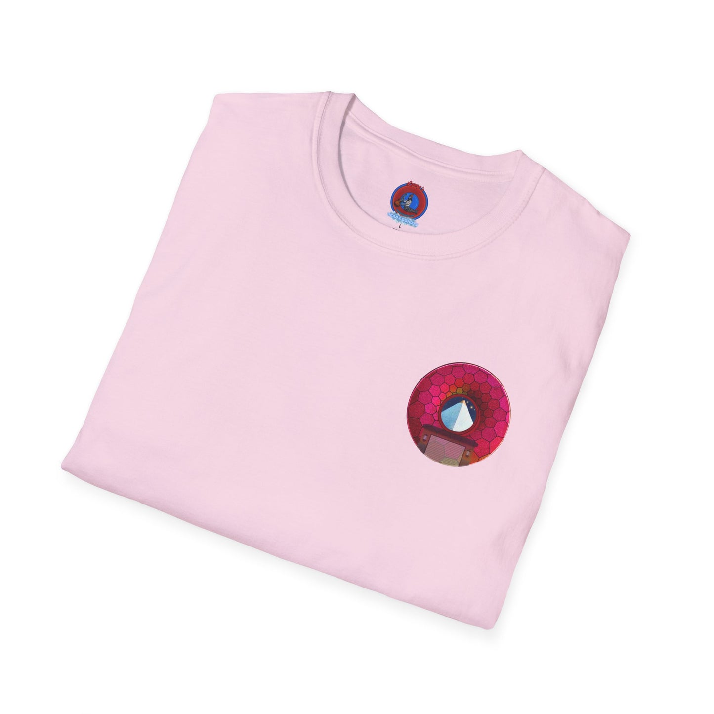Classic Donut Tee - Unisex Soft-Style - "Limestone Donuts so Large" - variant 6 - green hexadonut
