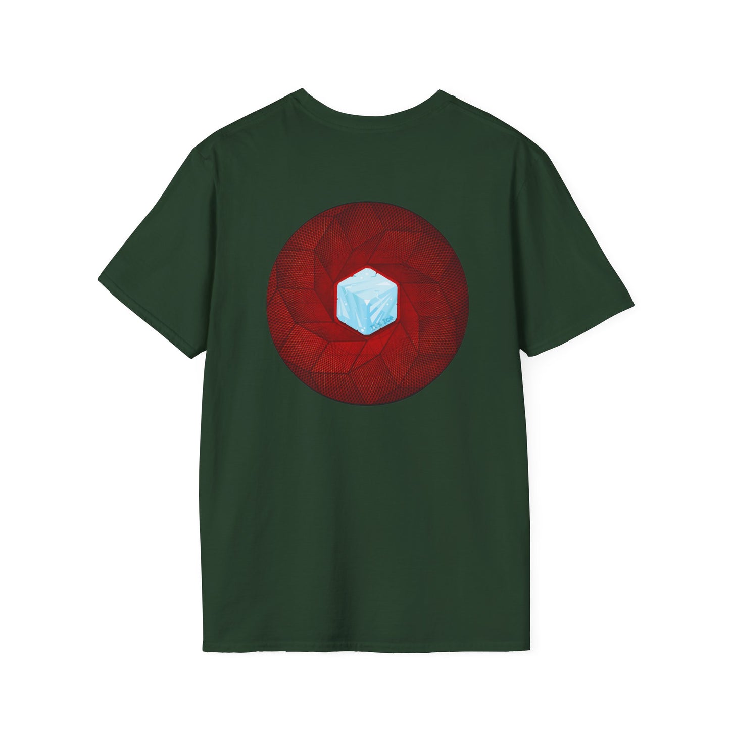 Classic Donut Tee - Unisex Soft-Style - "It's Ice... Cube's Donut" - variant 1 - red cubed donut