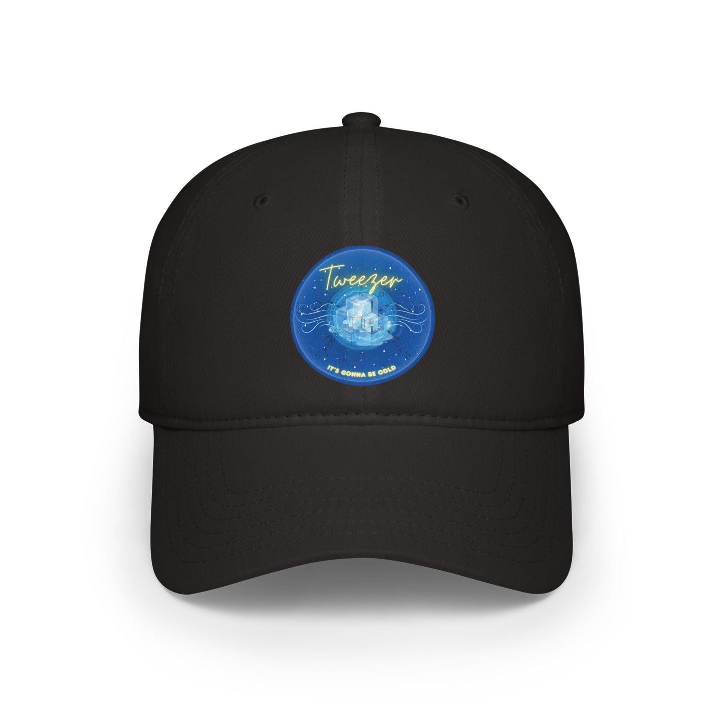 Lumpy Donut Baseball Cap - "The Donut Cap Reprised" - vivid blue donut w/