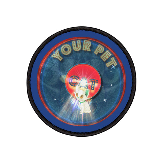 Iron-On Donut Patch - "Your Pet Donut" - series 1.0 - blue donut
