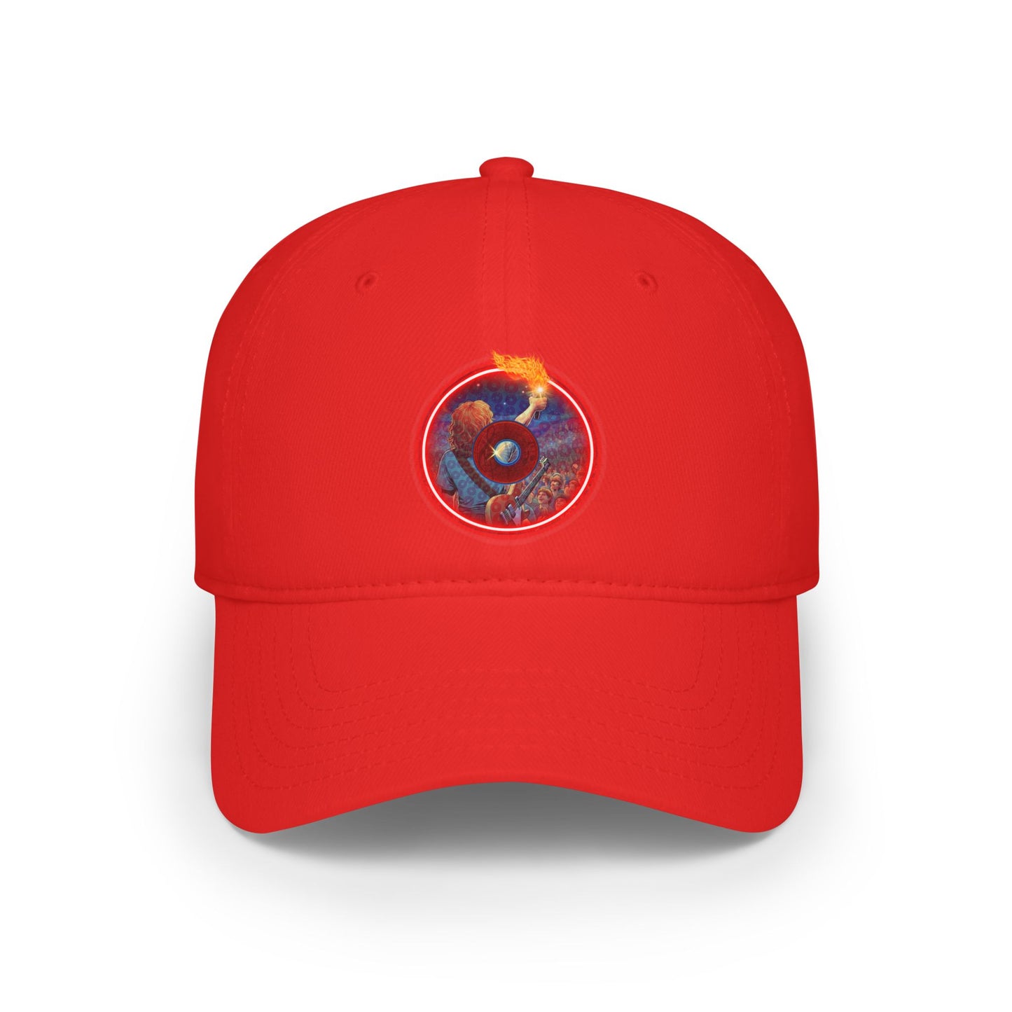 Lumpy Donut Baseball Cap - "Torchbearer's Donut" - pic donut w/