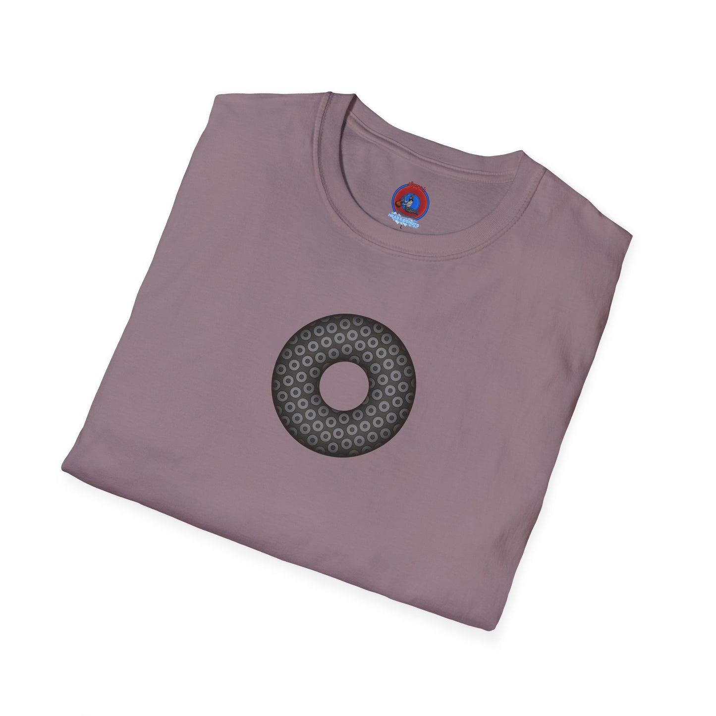 Plain Donuts/Unisex Soft-Style - "Plain Paradoxical Grided Donuts" - gray/dark gray donuts