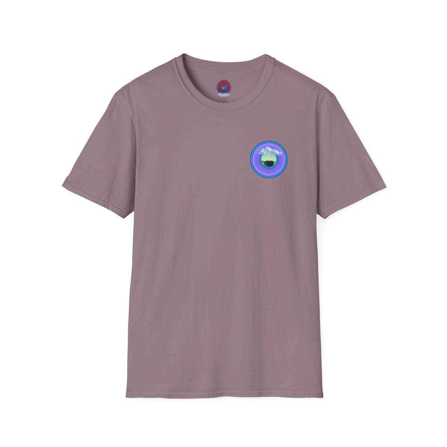 Classic Donut Tee - Unisex Soft-Style - "Got Rhombus?" - series 1.0  - variant 4 - purple/blue donut