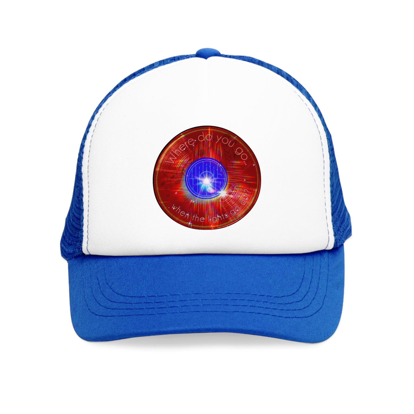 Lumpy Trucker Hat - "Where'd Harry Go? He Left This Hat" - variant 1 - red donut