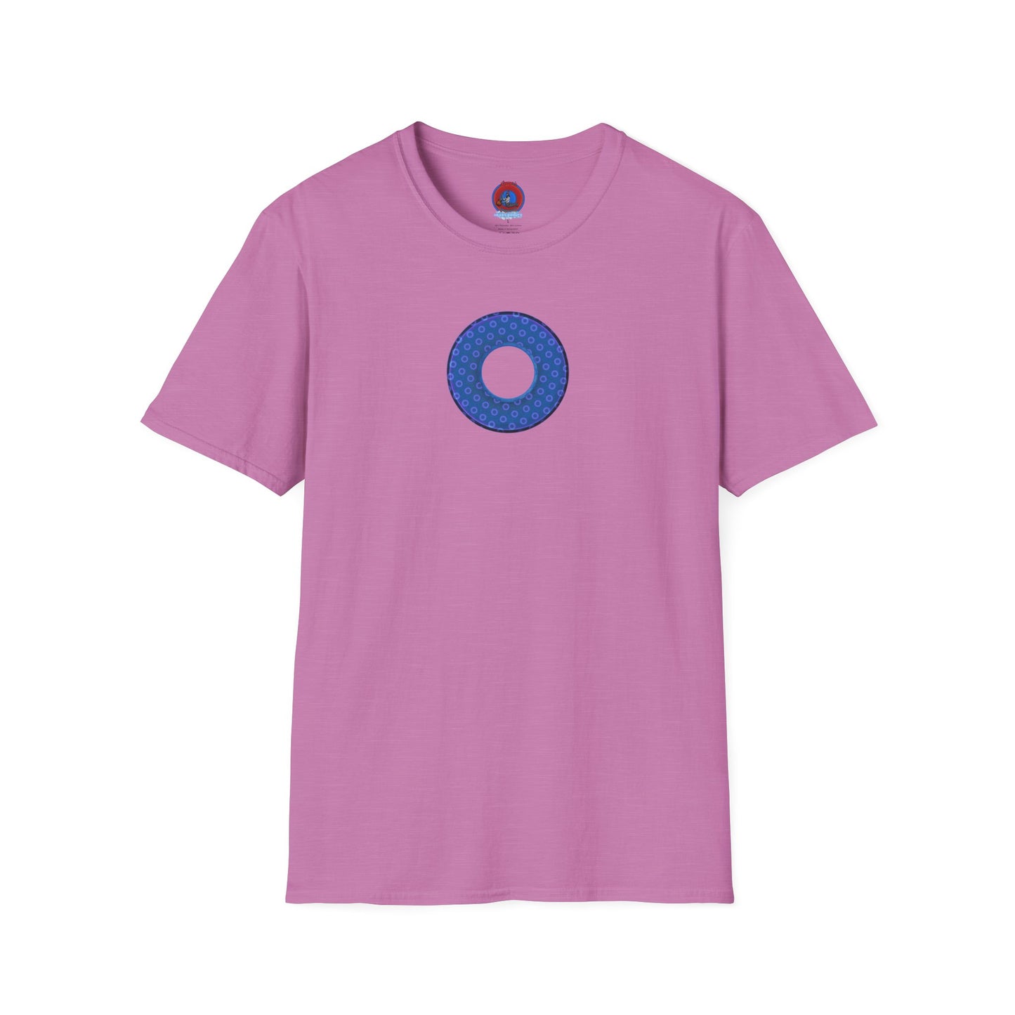 Plain Donuts/Unisex Soft-Style - "Plain Electric Paradoxical Donuts" - light purple/dark blue donuts