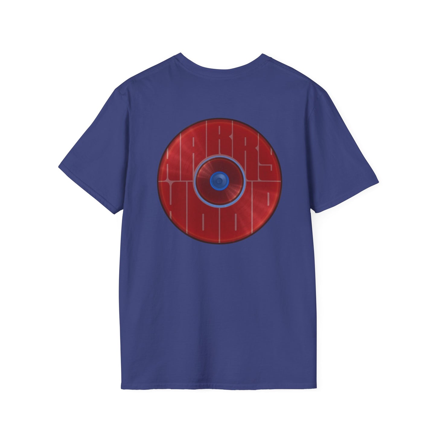 Classic Donut Tee - Unisex Soft-Style - "Harry's Hoodlum Donut" - series 1.0  - variant 2 - lights off/red donut(s)