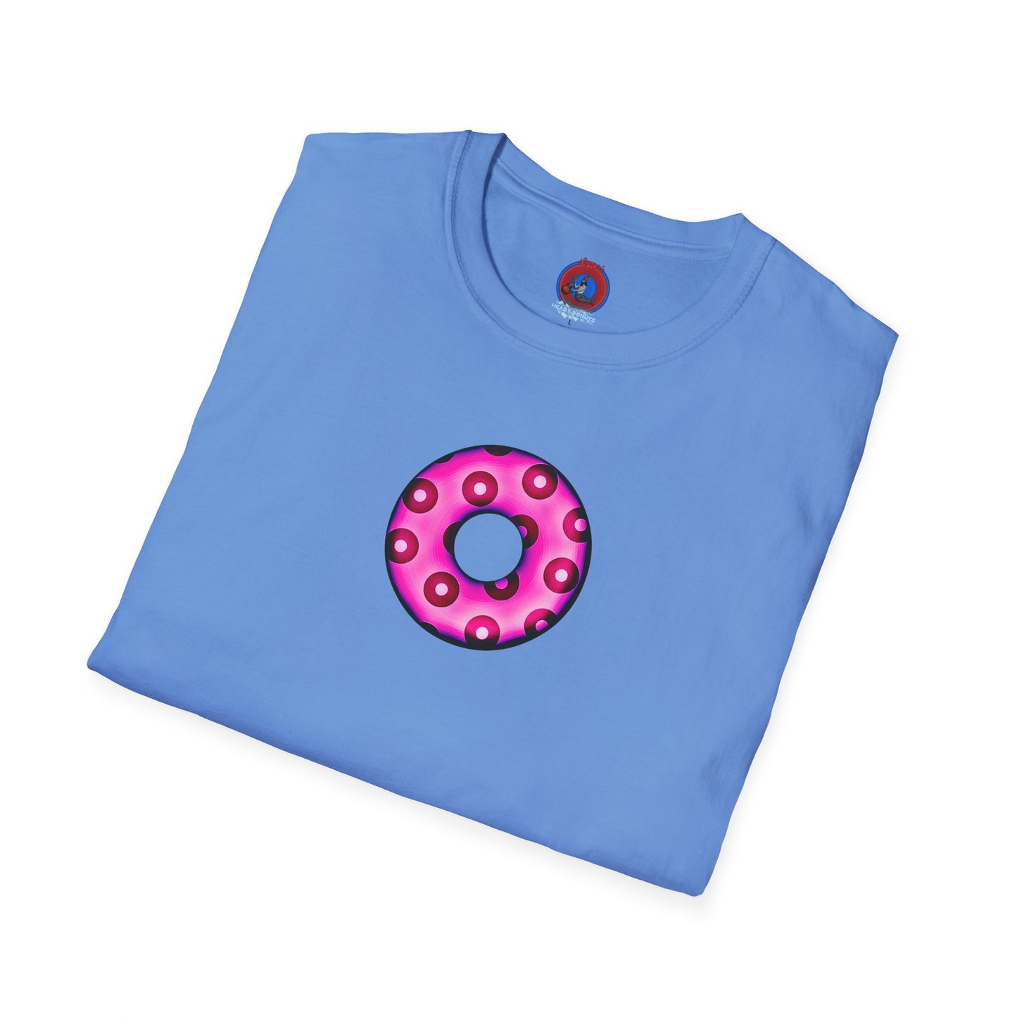 Plain Donuts/Unisex Soft-Style - "Plain Blimpy Paradoxical Donuts" - bright magenta/red donuts